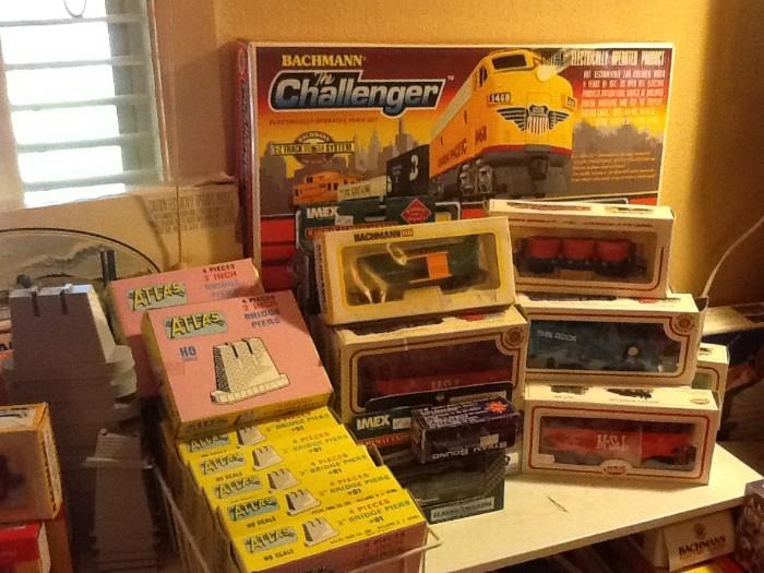 Trains and track parts