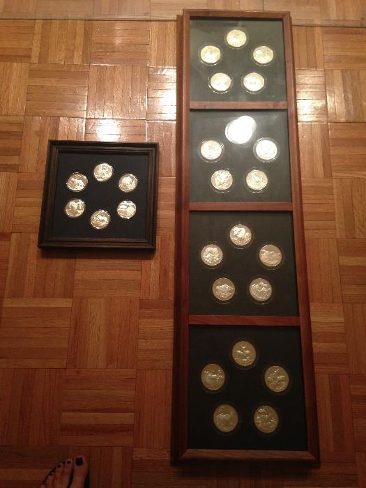 FRANKLIN MINT - SILVER COIN ANIMAL COLLECTION