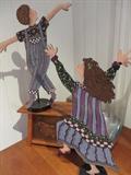 DANCING FIGURES / ARTWORK SIGNED ROEDA (MICHIGAN ARTIST)