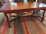 HENREDON TRESTLE DINING TABLE
W:72" D:40" H:30¾"
2 REFRECTORY LEAVES  EXTENTS TO 132 INCHES

