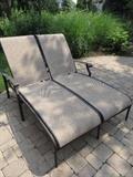 DOUBLE CHAISE LOUNGE  BUILT FOR 2
CAST ALUMINUM
