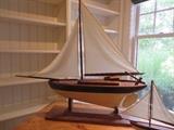 LARGE SAILBOAT
ON STAND
