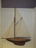LARGE SAILBOAT ON WALL MOUNT
ON STAND
