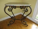 FRENCH MARBLE TOP PASTRY TABLE

