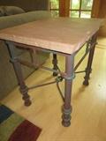 WROUGHT IRON TABLE BASE
SANDSTONE TOP
