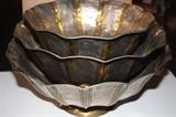 set of large brass and copper bowls from India