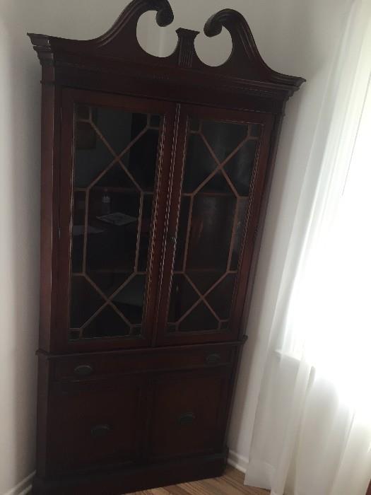 corner china cabinet