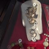 costume jewels. silver & gold not pictured.