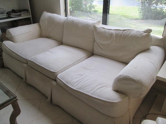 Down-filled Thomasville sofa