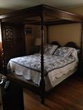 1978 solid oak queen bedroom set.