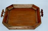 Large mahogany tray.