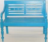 Turquoise Bench.