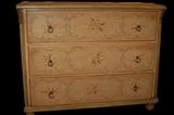 Hand painted cottage style chest of drawers. Soft beautiful colors.