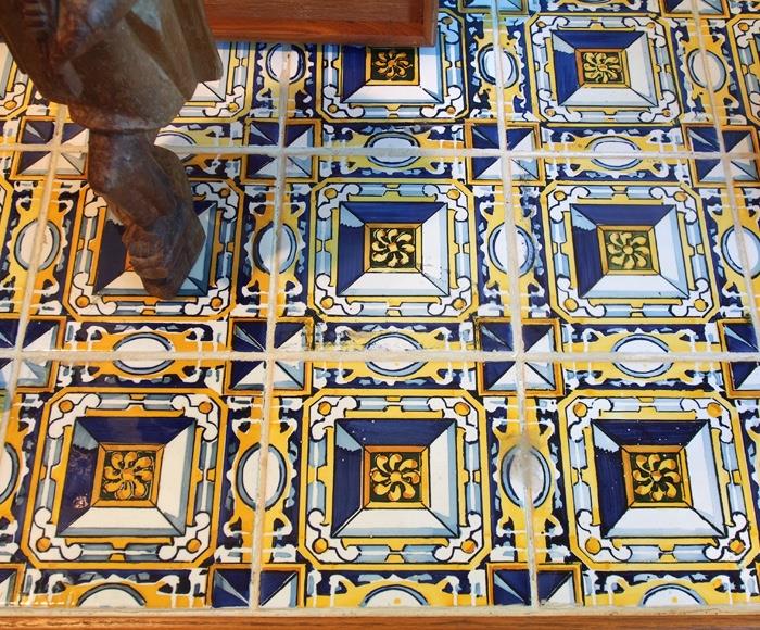 Custom Made Peruvian Tile Top Rectangular Table - 225.00