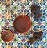 Custom Made Peruvian Tile Top Square Table - 300.00