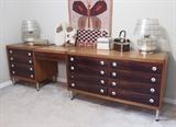 Mid Century Modern 12-Drawer Modular Dresser w/Vanity - 3,000.00