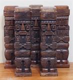 Latin American Hand Carved Wood Monoliths - 90.00 each