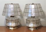 Capiz Shell Lamps - 150.00 each