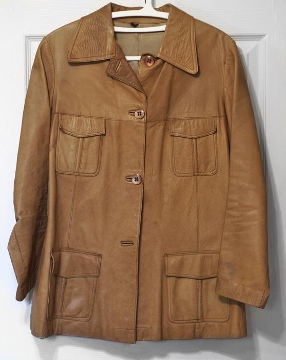 Woman's Vintage Leather Jacket - 45.00