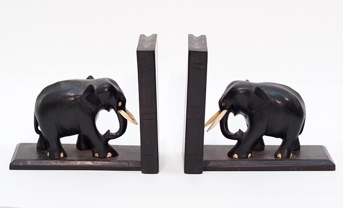 Elephant Bookends 
