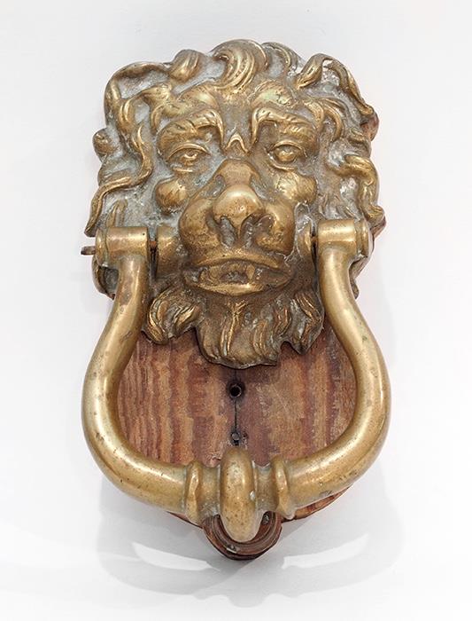 Brass Lion Head Door Knocker - 45.00
