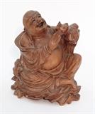 Carved Wood Hotei God - 75.00