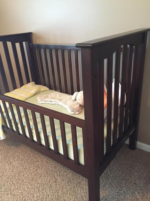 HIGH-END "KENDALL" KID'S BED (CRIB) FROM POTTERY BARN & MATTRESS (PLEASE INQUIRE...NOT ON DISPLAY)
