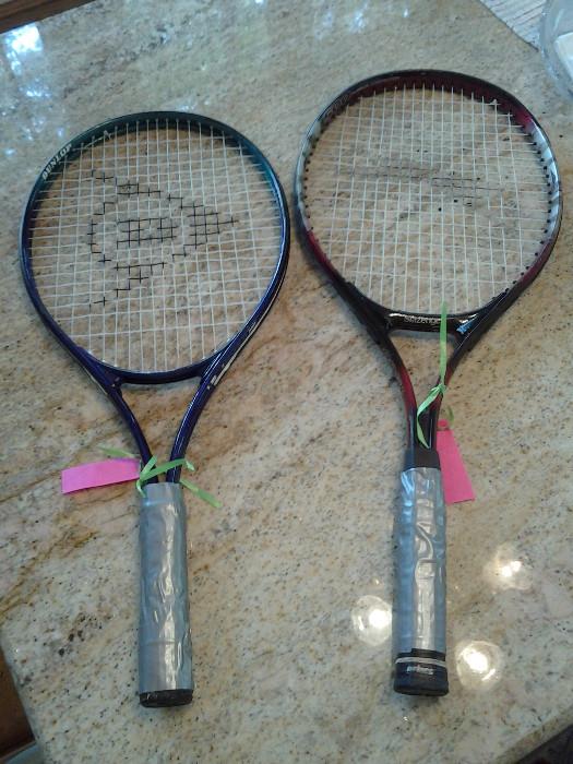 *NICE* HIGH-END TENNIS RACKETS...RETAIL APPRX. $200 EA!  GREAT BUY!
