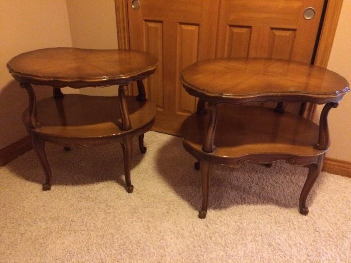 Antique end tables - perfect for a refinish or chalk paint project