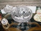 Large Czech crystal bowl