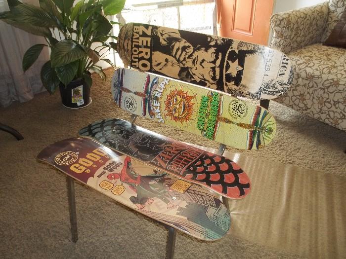 Unique Skateboard Chair.