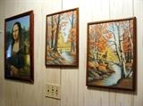 Vintage Mid Century Paint By Number Numbers Mona Lisa Autumn Fall Landscape