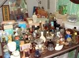 HUGE Vintage Perfume Bottle Collection Powder Jar Jars Cologne Aftershave