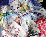 Vintage Handkerchief Hankies Hanky Novelty Children Floral Disney Souvenir