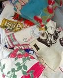 Vintage Kitchen Linens Towels Linen Cotton Calendar