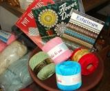 Vintage Knitting Crochet Pattern Book Books Crochet Thread Spools Yarn