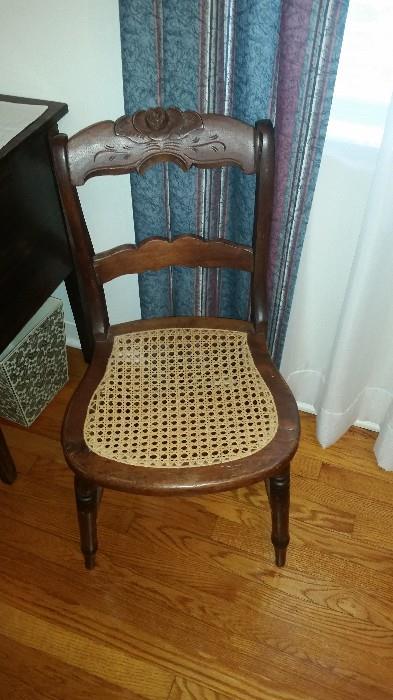 Antique Chair with Cane Seat