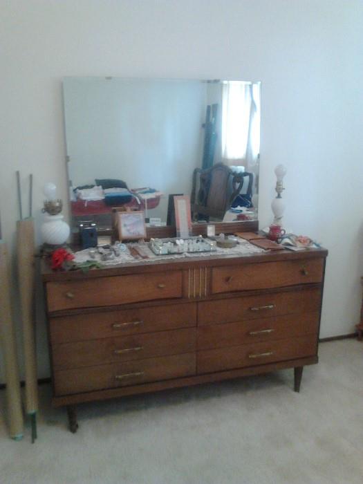 MCM Vintage Mirrored Dresser