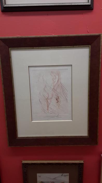 Salvador Dali etching