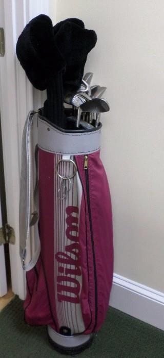 set of Wilson ladies LPGA golf clubs + a couple more sets of clubs