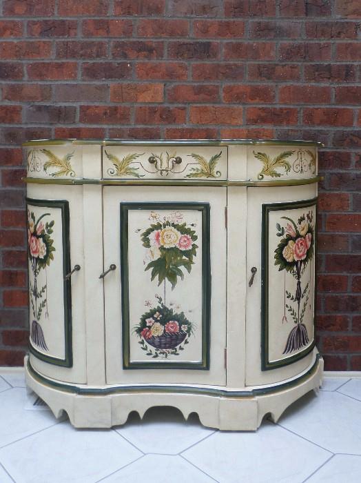 great hand painted cabinet
