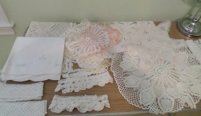 some beautiful vintage linens