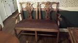 Chippendale styled bench
