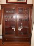 Mahogany china cabinet
