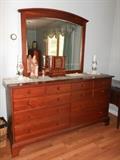 Cherry dresser with mirror