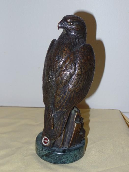 DON SOMMER, BRONZE FALCON, H 8"