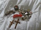 Car charm bracelet, pins, etc