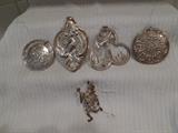 LUNT or TOWLE sterling Christmas ornaments