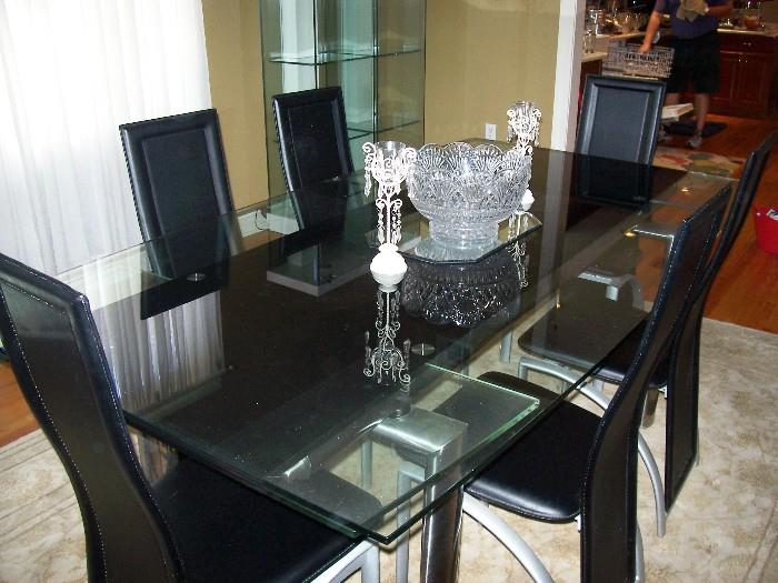 Sophisticated dining room set in the Italian style.....