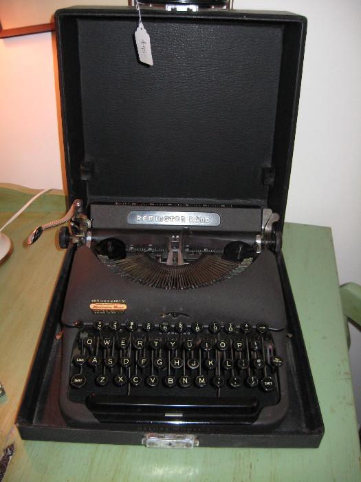Close up of Remington typewriter 